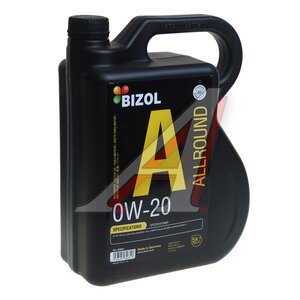 Изображение 1, 85831 Масло моторное ALLROUND 0W20 синт.5л BIZOL