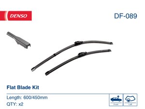 Изображение 6, DF-089 Щетка стеклоочистителя RENAULT Duster (16-) 600/450мм комплект DENSO