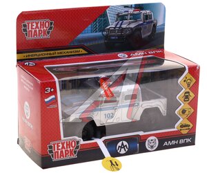 Изображение 1, AMNPICKUP-12SL-POL-GY Модель автомобиля АМН ВПК металлическая (свет,  звук) 1:43 ТЕХНОПАРК