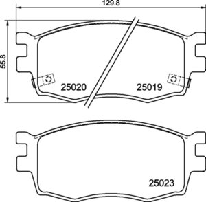 Изображение 2, MDB3057 Колодки тормозные KIA Rio (05-) передние (4шт.) MINTEX
