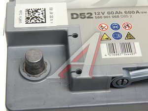 Изображение 2, 6СТ60(0) D52 (A8) Аккумулятор VARTA Silver Dynamic AGM 60А/ч обратная полярность