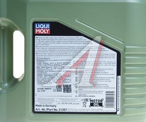 Изображение 3, 21357 Масло моторное LIQUI MOLY MOLYGEN NEW GENERATION 0W20 синт.4л