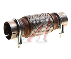 Изображение 1, VTL60150250 IB-2Х Гофра глушителя 60x150х250 с трубами трехслойная innerbraid c хомутами МЗГС