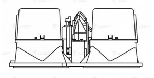 Изображение 4, LFh2705 Мотор отопителя SCANIA 4,  P, R, T series (в сборе с крыльчаткой) LUZAR