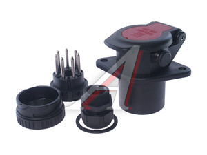 Изображение 1, A10065 Разъем электрический прицепа ISO 7638 7-полюсный АБС (розетка) винтовое соединение VIGNAL