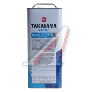 Изображение 4, 6056055 Масло моторное TAKAYAMA PAOtec C3/SN/CF 0W30 синт.4л