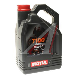Изображение 1, 113206 Масло моторное 7100 4T 10W60 синт.4л MOTUL
