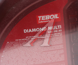Изображение 2, 3455081P Масло моторное DIAMOND MULTI 5W40 синт.4+1л TEBOIL