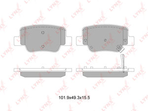 Изображение 1, BD7601 Колодки тормозные TOYOTA Verso (09-) задние (4шт.) LYNX