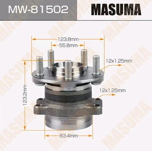 Изображение 1, MW-81502 Ступица SUBARU Impreza (12-) задняя MASUMA