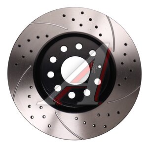 Изображение 3, BDF040 Диск тормозной VW Golf, Tiguan AUDI A3 (8P) передний перфорированный комплект TAYGA