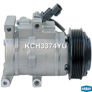 Изображение 5, KCH3374YU Компрессор HYUNDAI Solaris (10-) KIA Rio (11-) кондиционера KRAUF