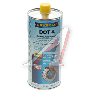 Изображение 1, 1350601-001 Жидкость тормозная DOT-4 1л RAVENOL