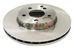 Изображение 1, KD0187 Диск тормозной MERCEDES E (W211) передний (1шт.) KORTEX