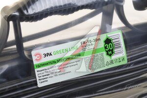 Изображение 2, FR-10-30m Удлинитель сетевой 30м 10А 2200Вт 1 гнездо Green Line ЭРА