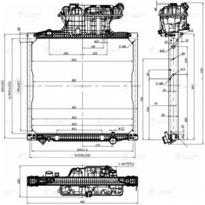 Изображение 3, LRc1282 Радиатор MAN TGA (00-) охлаждения двигателя LUZAR