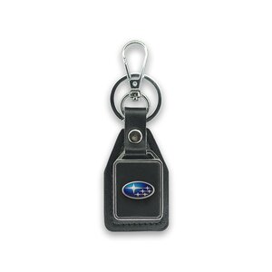 Изображение 3, BKN 027 Брелок "SUBARU" черный,  металл,  кожа MASHINOKOM