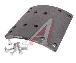 Изображение 1, DZ9112340063-MX Накладка тормозной колодки SHAANXI задней (217х220) MOVELEX