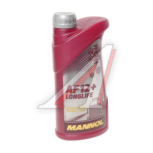 Изображение 1, 2032 Антифриз красный концентрат 1л AF12 Long Life OAT 4112 MANNOL