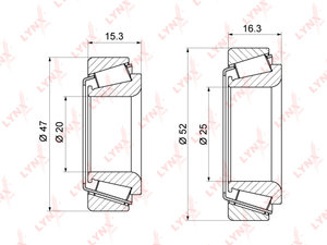 Изображение 1, WB1243 Подшипник ступицы DAEWOO Matiz (98-) задней комплект с сальником (2шт.) LYNX