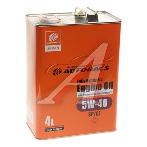 Изображение 1, A00032242 Масло моторное ENGINE OIL 5W40 синт.4л Япония AUTOBACS