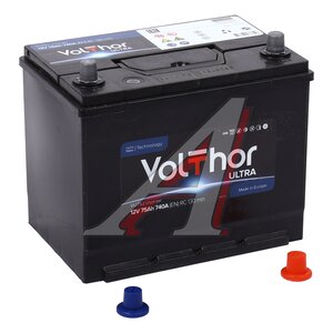 Изображение 1, 6СТ75(0) 57529 D26 Аккумулятор VOLTHOR Ultra 75А/ч обратная полярность