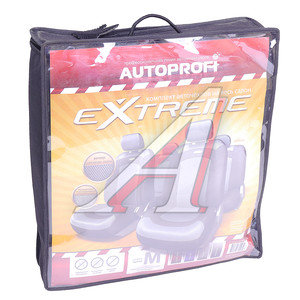 Изображение 1, XTR-803 BK/BK (M) Авточехлы универсальные черные (8 предм.) Exstrime AUTOPROFI
