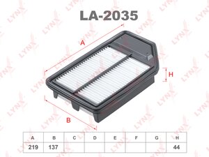 Изображение 1, LA2035 Фильтр воздушный HONDA Jazz (03-) LYNX