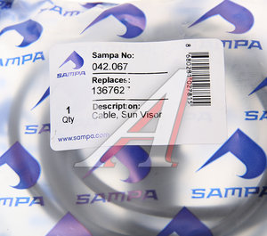 Изображение 3, 042.067 Патрон лампы SCANIA габаритных огней в козырек (с проводом) SAMPA