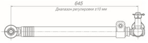Изображение 2, 6540-3414109-30 Тяга рулевая КАМАЗ-6540 продольная ROSTAR