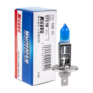 Изображение 1, KO-0751W Лампа 12V H1 55W P14.5s (100W) 4200K Whitebeam KOITO