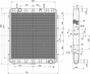 Изображение 8, LRC0708b Радиатор КАМАЗ-4308 алюминиевый LUZAR