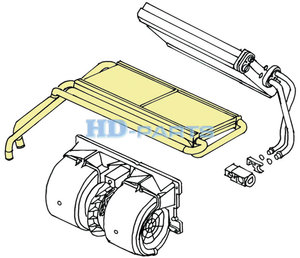 Изображение 4, 318941 Радиатор отопителя SCANIA P, G, R, T series HD-PARTS
