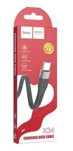 Изображение 3, X34 black Кабель micro USB 1м черный HOCO