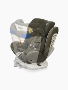 Изображение 8, 4690624035449 Автокресло детское 0-36кг (0+I-ll-IlI) 0-12лет dark green UNIX Isofix HAPPY BABY