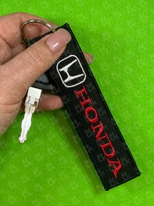 Изображение 2, BMV 002 Брелок "HONDA" ткань, вышивка 13х3см MASHINOKOM