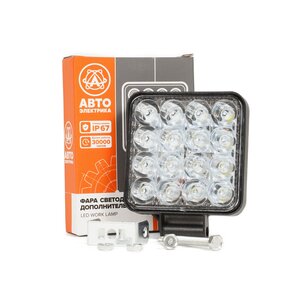 Изображение 1, AE48S-16LED-HC-MINI Фара рабочего света круглая 85х21х112 48Вт 16 светодиодов направленный свет AVTOELECTRICA