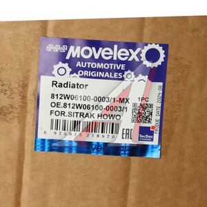 Изображение 5, 812W061000003/1-MX Радиатор SITRAK HOWO дв.MC11 охлаждения двигателя MOVELEX