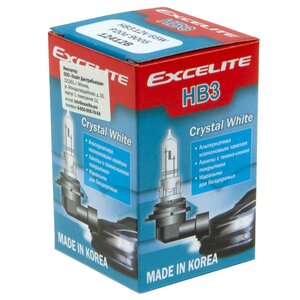 Изображение 2, EX-12412B Лампа 12V HB3(9005) 60W P20d Crystal White EXCELITE