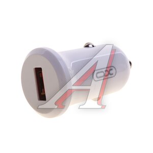 Изображение 1, CC68 White Устройство зарядное в прикуриватель 1USB 12V белое XO