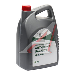 Изображение 1, 000000-4734017-10 Антифриз красный -40C 5кг G12+ упаковка (ОАО УАЗ)