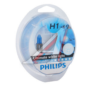 Изображение 3, 12258DVS2 Лампа 12V H1 55W P14.5s бокс (2шт.) Diamond Vision PHILIPS