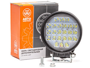 Изображение 1, AE72R-24LED-65HC Фара рабочего света круглая 115х142х65 72Вт 24 светодиода направленный свет AVTOELECTRICA