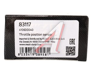 Изображение 5, 83117 Датчик положения заслонки дроссельной NISSAN Maxima (94-) MEAT&DORIA