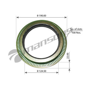 Изображение 5, 200.031 Сальник DAF ступицы (125x160/190x18/20) MANSONS