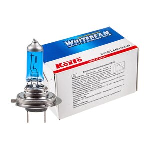 Изображение 1, KO-0755W Лампа 12V H7 55W PX26d (100W) 4200K Whitebeam KOITO