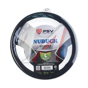 Изображение 1, 129071 Оплетка руля (L) 39-41см черная Nubuck PSV