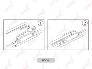 Изображение 2, XF5553H Щетка стеклоочистителя 550/530мм комплект Aerotwin LYNX