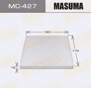 Изображение 2, MC-427 Фильтр воздушный салона MITSUBISHI Colt (04-) MASUMA