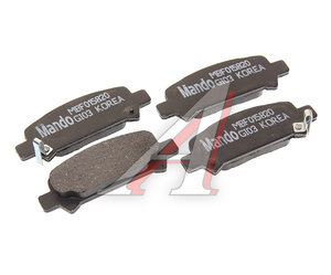 Изображение 2, MBF015820 Колодки тормозные SUBARU Forester, Legacy, Impreza задние (4шт.) MANDO